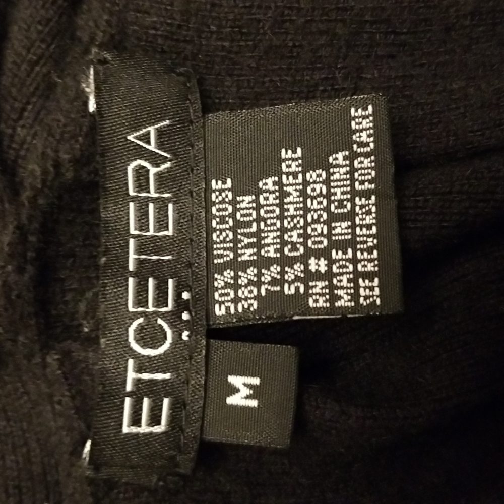 Women's Etcetera black cardigan sweater - Picture 8 of 8